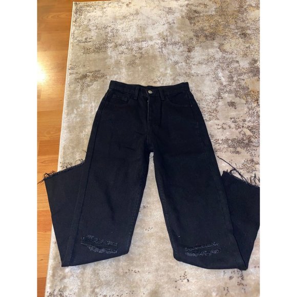 Princess Polly Cece Hammer Black Jeans Sz 2 - Picture 8 of 10